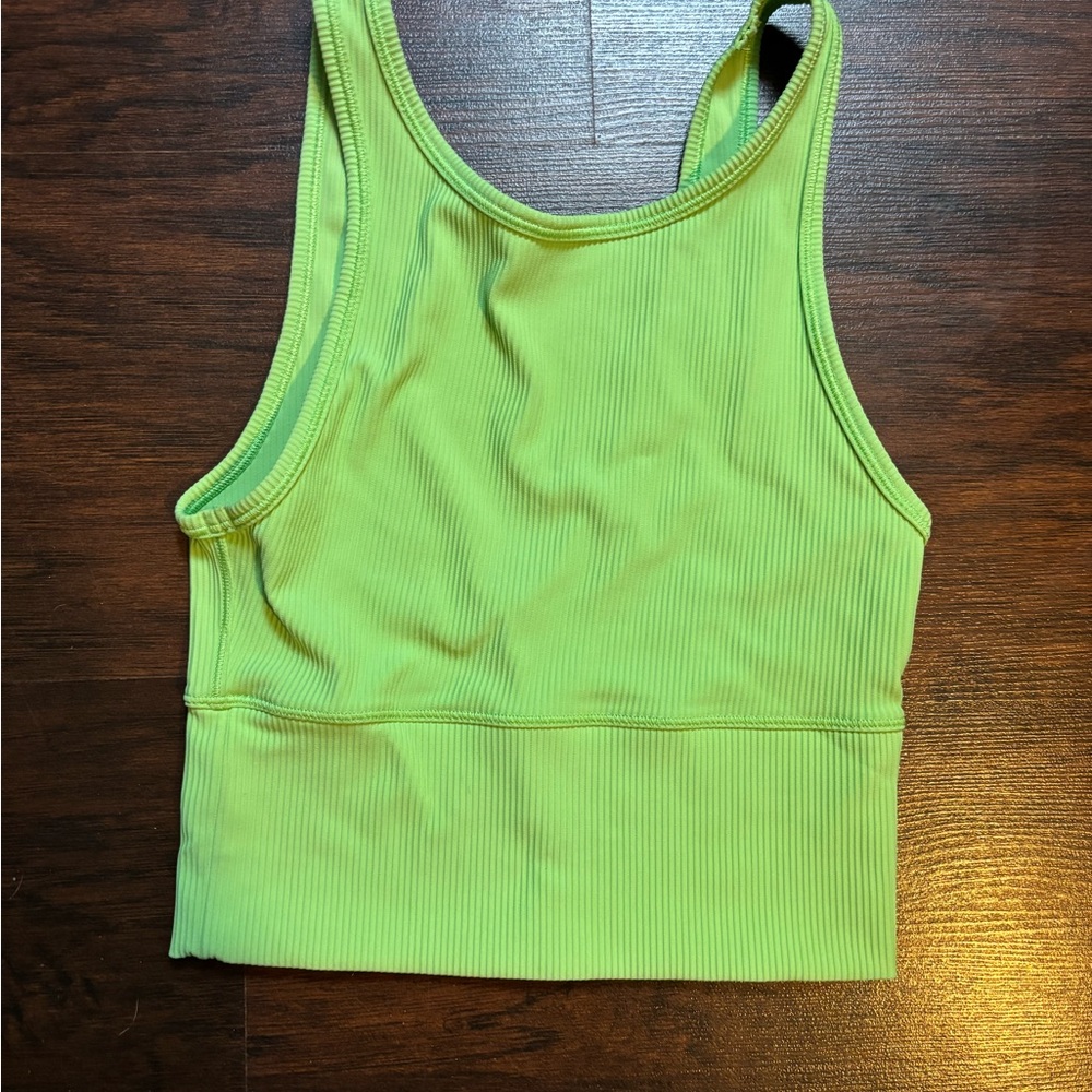 lululemon athletica Lime Green Tank Top